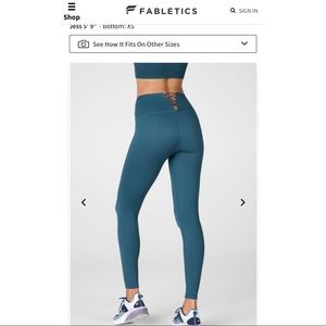 NWOT Fabletics HighWasted Seamless Lace Up Legging
